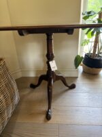 Square Antique Mahogany Occasional Table With Fixed Top - Image 2