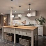 Charlecote Island with solid oak worktop.